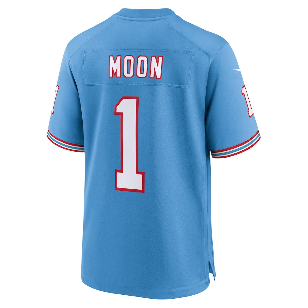 Tocy T.Titans #1 Warren Moon Light Blue Retired Player Alternate Game Jersey