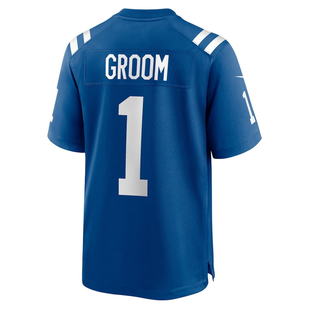 Tocy IN.Colts #1 Groom Royal Game Jersey