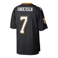 Tocy NO.Saints #7 Morten Andersen Mitchell & Ness Black Retired Player Legacy Replica Jersey