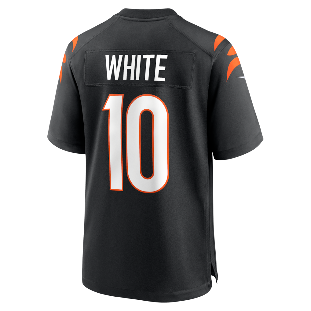 Tocy C.Bengals #10 Mike White Black Team Game Jersey