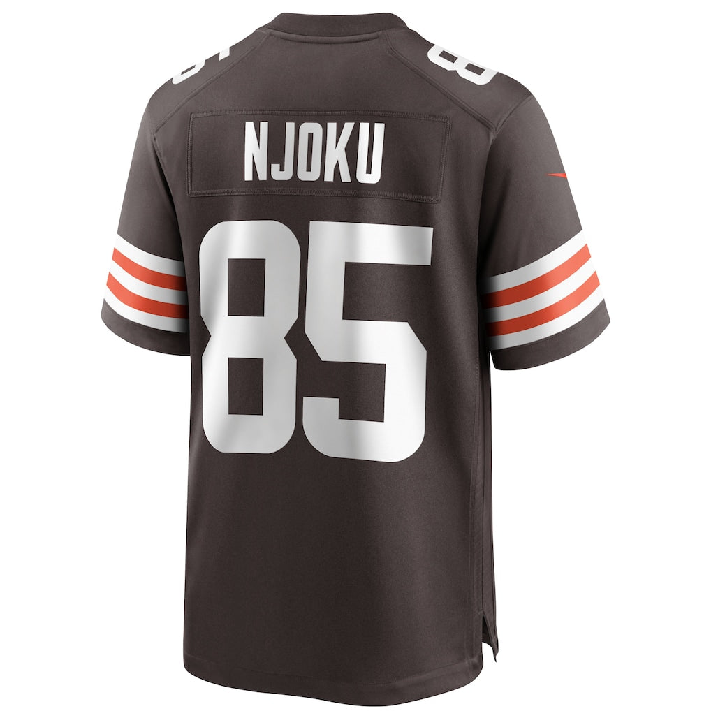 Tocy C.Browns #85 David Njoku Brown Player Game Jersey