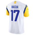 tocy LA.Rams #17 Puka Nacua White Vapor F.U.S.E. Limited Jersey
